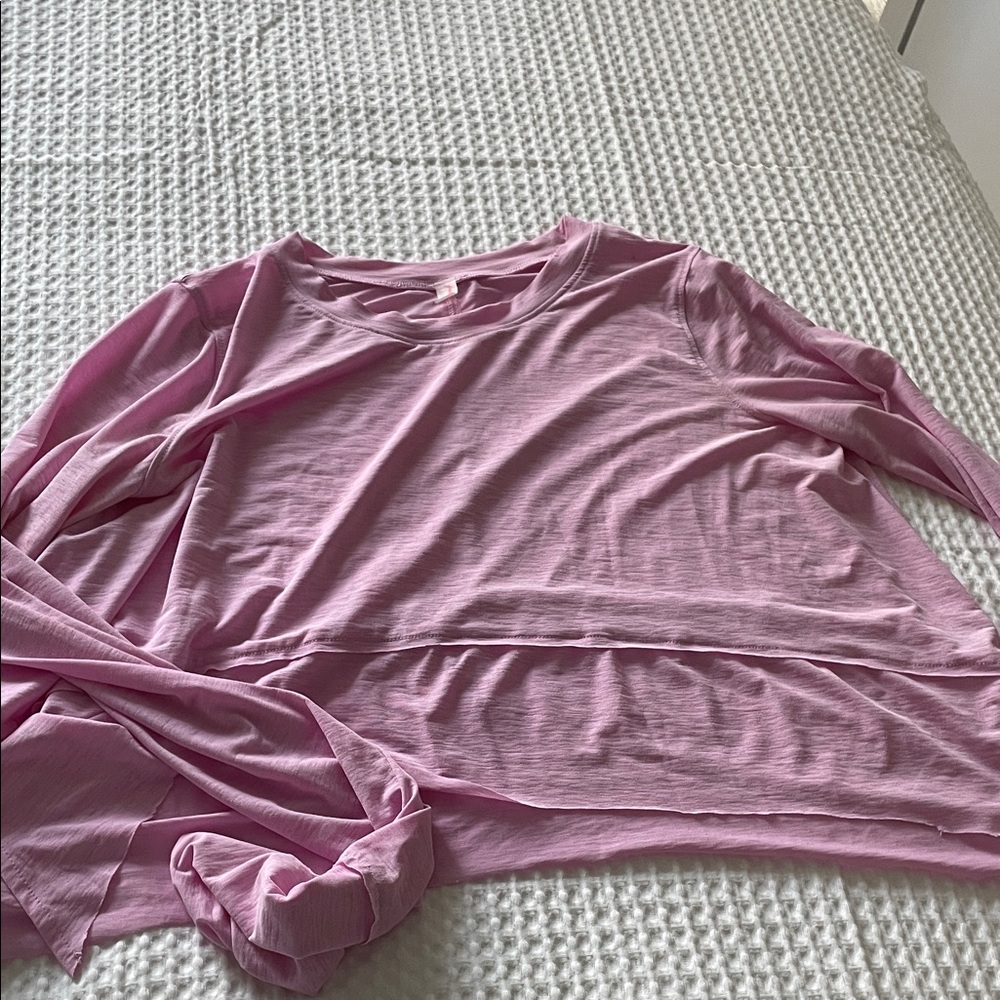 FP Movement by Free People Light Pink Long Sleeve Top